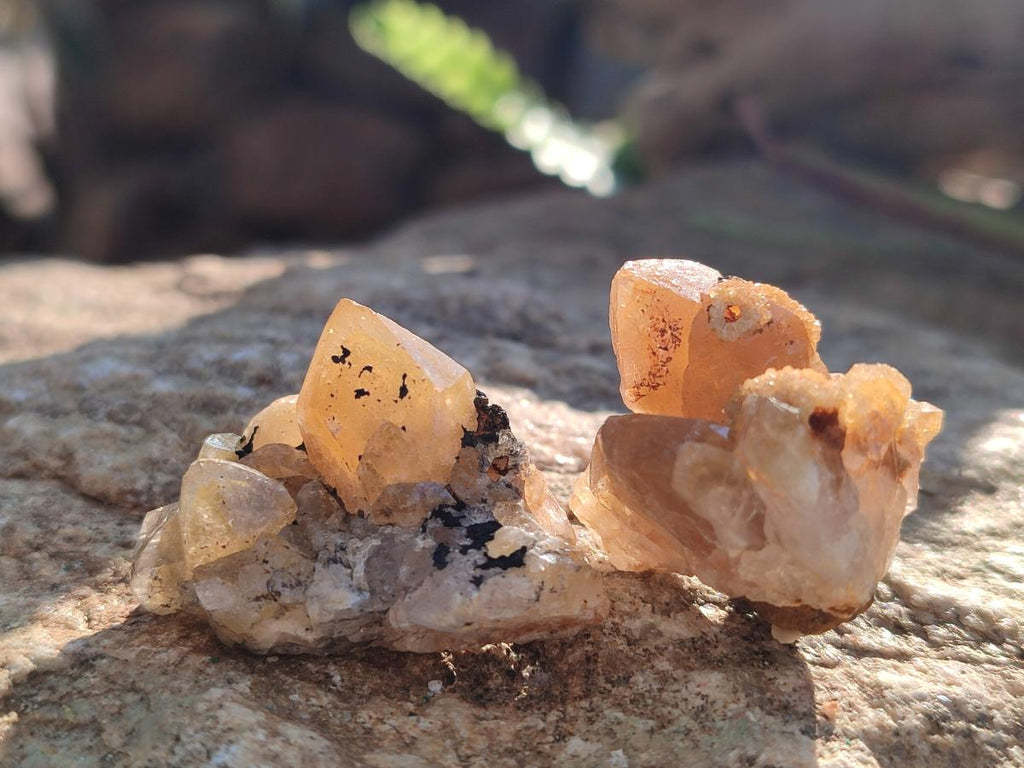 Natural Mini Golden Limonite Quartz Clusters x 70 From Solwezi, Zambia - Toprock Gemstones and Minerals 