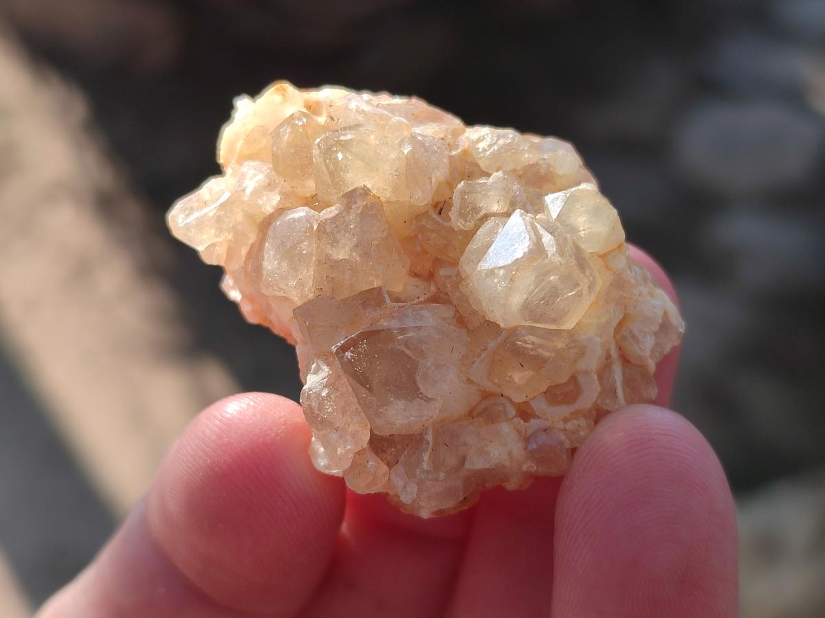 Natural Mini Golden Limonite Quartz Clusters x 70 From Solwezi, Zambia - Toprock Gemstones and Minerals 