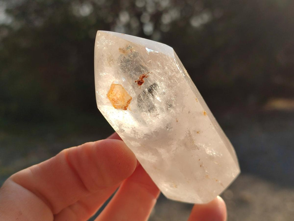 Polished Clear Quartz Crystals and Double Terminated Crystals x 12 From Madagascar - Toprock Gemstones and Minerals 