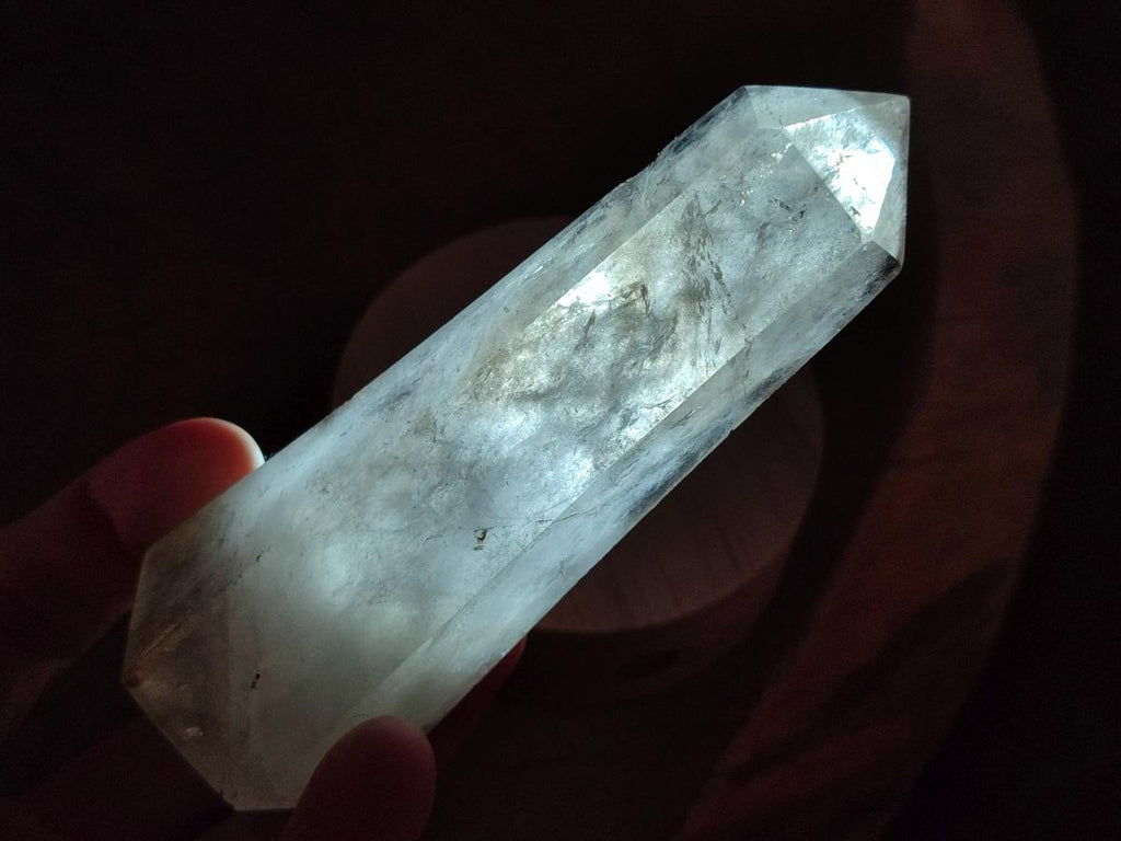 Polished Clear Quartz Crystals and Double Terminated Crystals x 12 From Madagascar - Toprock Gemstones and Minerals 