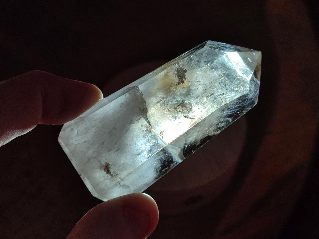 Polished Clear Quartz Crystals and Double Terminated Crystals x 12 From Madagascar - Toprock Gemstones and Minerals 