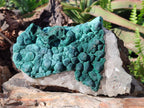 Natural Large Ball Malachite Specimen with Quartz on Dolomite x 1 From Mindingi Mine, Kambove, Congo - Toprock Gemstones and Minerals 