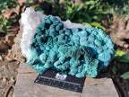Natural Large Ball Malachite Specimen with Quartz on Dolomite x 1 From Mindingi Mine, Kambove, Congo - Toprock Gemstones and Minerals 