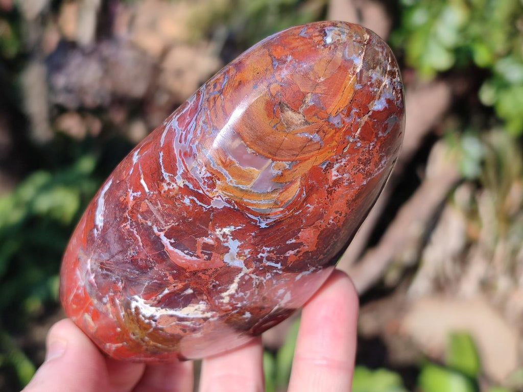 Polished and Natural Red Jasper Standing Display Pieces x 4 From Madagascar - Toprock Gemstones and Minerals 