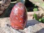Polished and Natural Red Jasper Standing Display Pieces x 4 From Madagascar - Toprock Gemstones and Minerals 