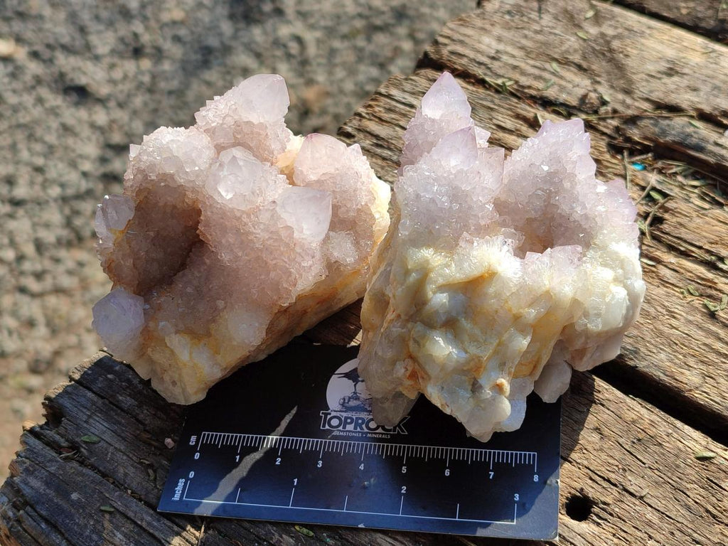 Natural Lilac Spirit Amethyst Clusters x 6 From Boekenhouthoek, South Africa - Toprock Gemstones and Minerals 