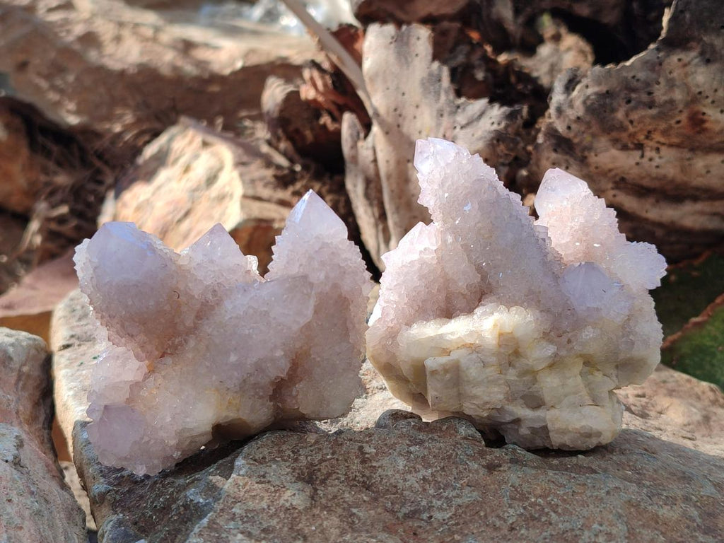 Natural Lilac Spirit Amethyst Clusters x 6 From Boekenhouthoek, South Africa - Toprock Gemstones and Minerals 