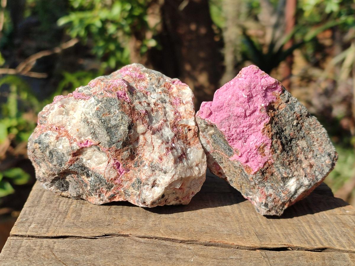 Natural Salrose Cobaltoan Dolomite Specimens x 6 From Kakanda, Congo - Toprock Gemstones and Minerals 