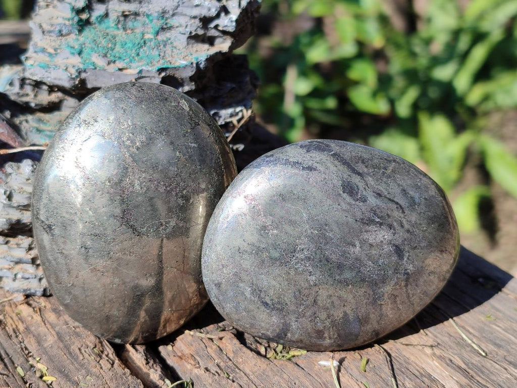 Polished Basalt Pharaoh Stone Free Forms x 6 From Iron Duke Mine, Zimbabwe - Toprock Gemstones and Minerals 