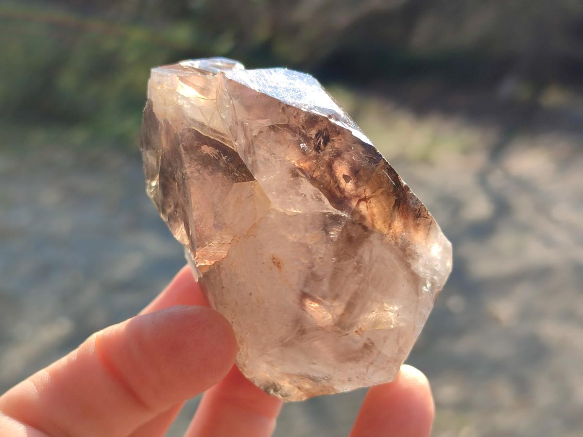 Natural Smokey Quartz Crystals with Associated Minerals x 12 From Erongo, Namibia - Toprock Gemstones and Minerals 
