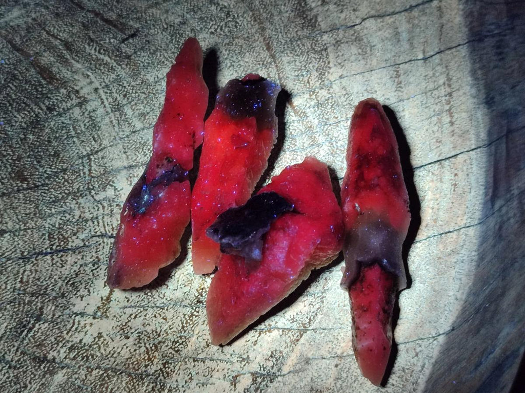 Natural Drusy Quartz Coated "Cock Spur" Calcite Crystals x 60 From Albert's Mountain, Lesotho - Toprock Gemstones and Minerals 