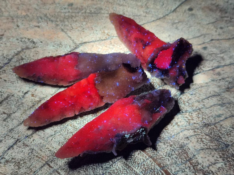 Natural Drusy Quartz Coated "Cock Spur" Calcite Crystals x 60 From Albert's Mountain, Lesotho - Toprock Gemstones and Minerals 