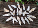 Natural Drusy Quartz Coated "Cock Spur" Calcite Crystals x 60 From Albert's Mountain, Lesotho - Toprock Gemstones and Minerals 