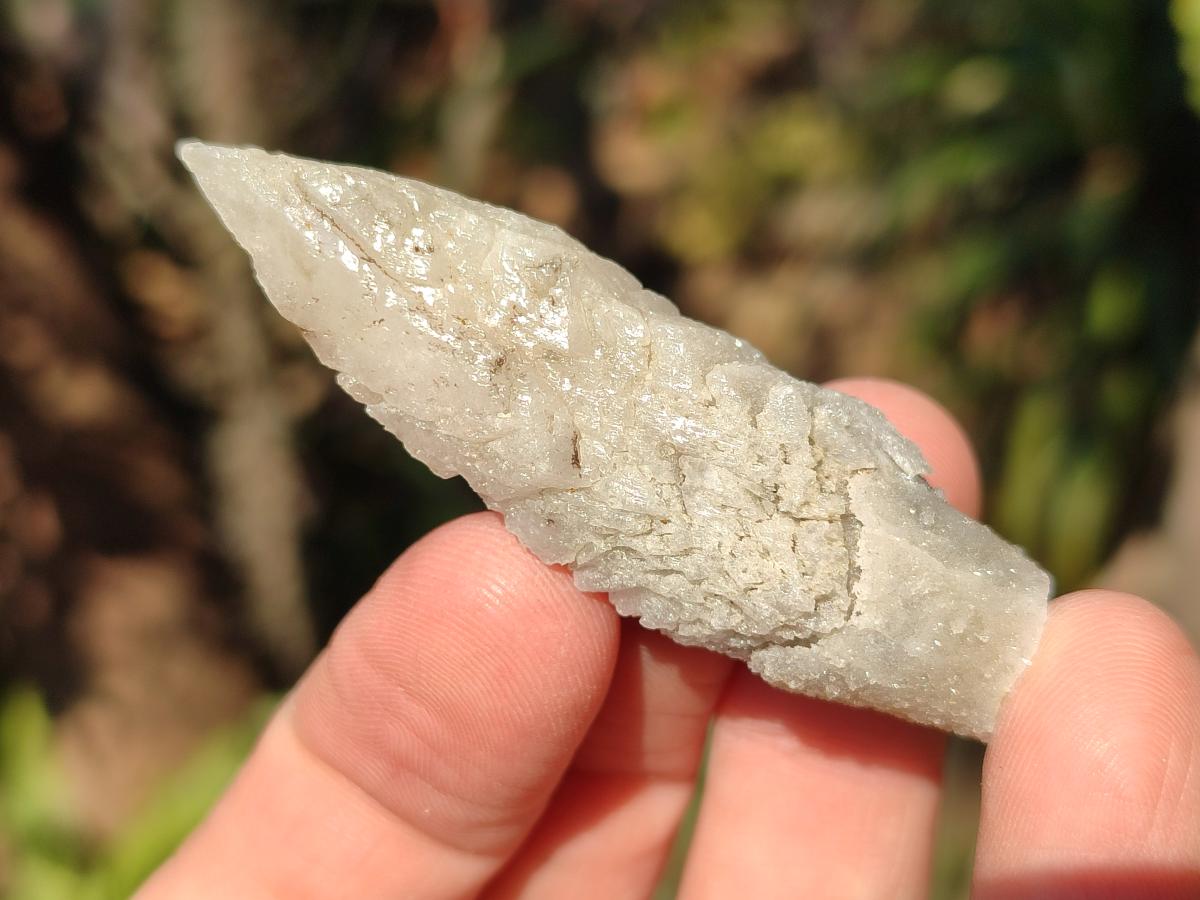 Natural Drusy Quartz Coated "Cock Spur" Calcite Crystals x 60 From Albert's Mountain, Lesotho - Toprock Gemstones and Minerals 