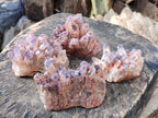 Natural Sugar Amethyst Clusters x 4 From Zambia - Toprock Gemstones and Minerals 