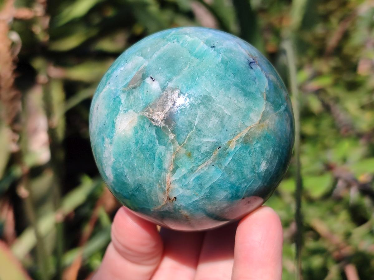 Polished Amazonite Spheres x 4 From Madagascar - Toprock Gemstones and Minerals 