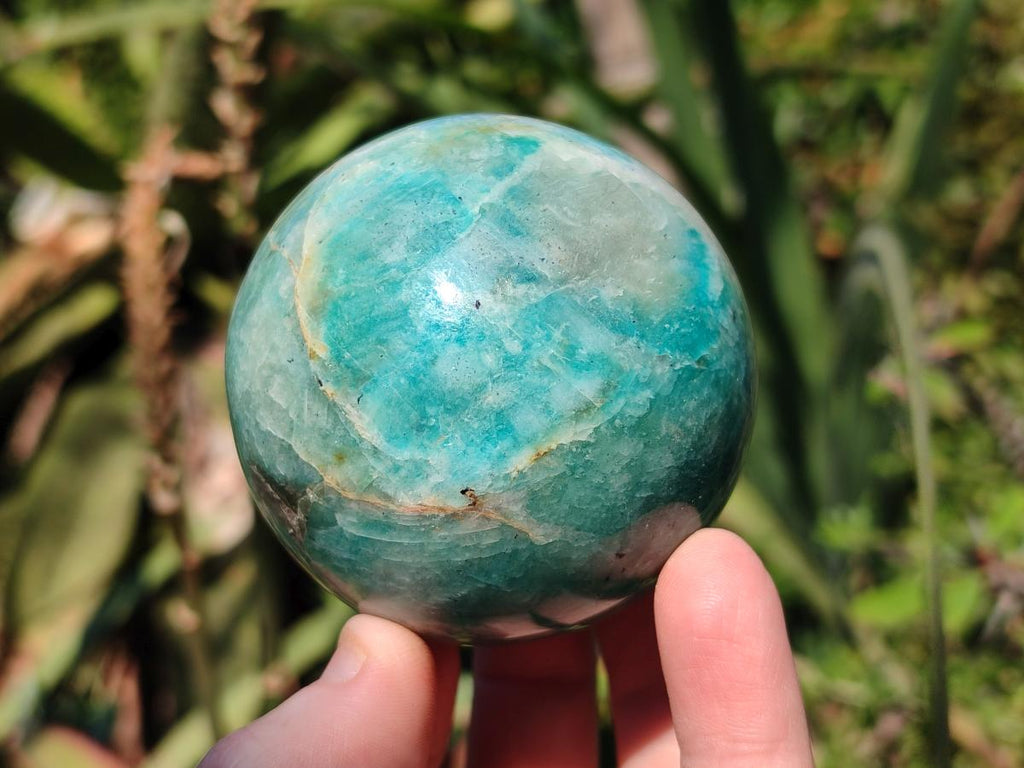 Polished Amazonite Spheres x 4 From Madagascar - Toprock Gemstones and Minerals 