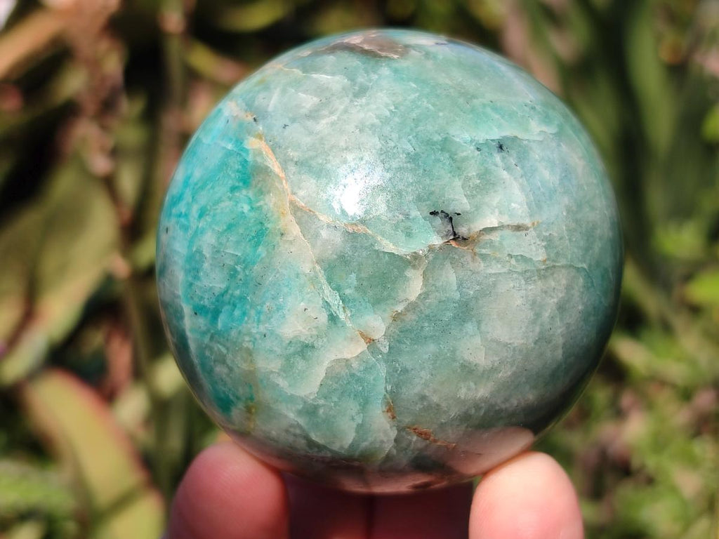 Polished Amazonite Spheres x 4 From Madagascar - Toprock Gemstones and Minerals 