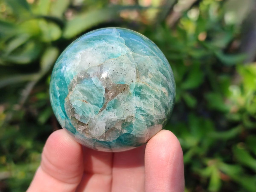 Polished Amazonite Spheres x 4 From Madagascar - Toprock Gemstones and Minerals 