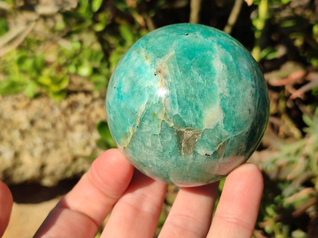 Polished Amazonite Spheres x 4 From Madagascar - Toprock Gemstones and Minerals 