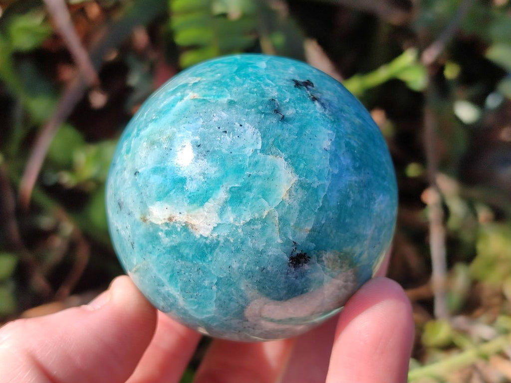 Polished Amazonite Spheres x 4 From Madagascar - Toprock Gemstones and Minerals 