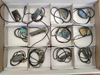 Hand Made Labradorite Necklaces x 12 From Madagascar - Toprock Gemstones and Minerals 