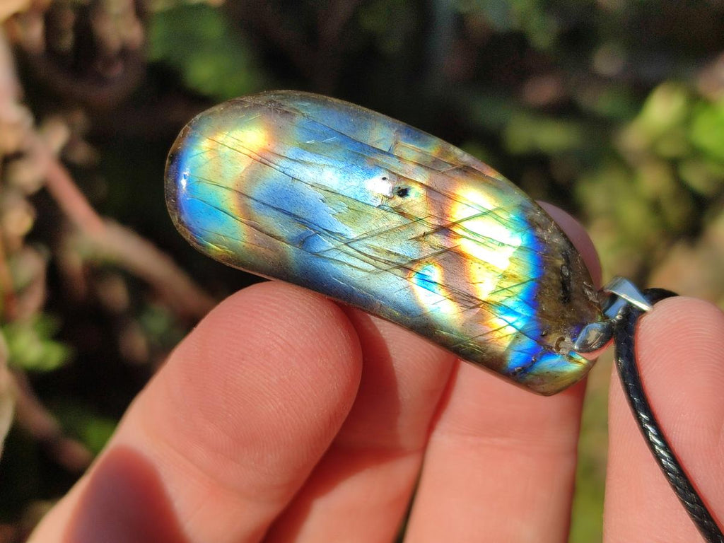 Hand Made Labradorite Necklaces x 12 From Madagascar - Toprock Gemstones and Minerals 