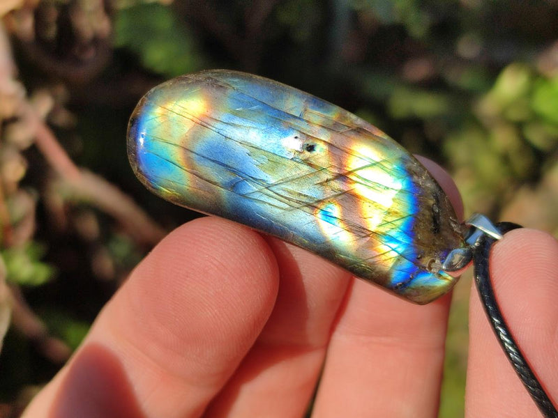 Hand Made Labradorite Necklaces x 12 From Madagascar - Toprock Gemstones and Minerals 