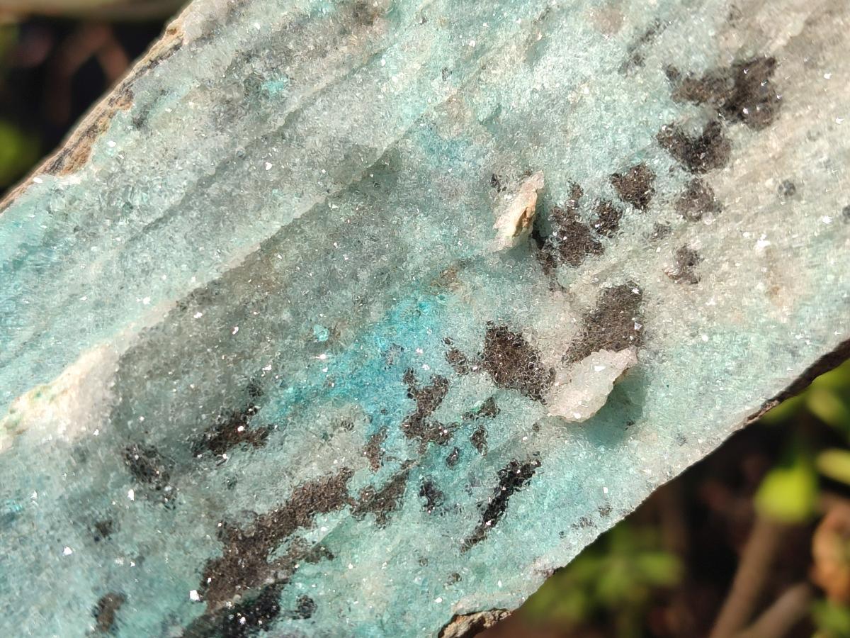 Natural Large Drusy Coated Chrysocolla Specimen with Dendrites and Malachite x 1 From Lupoto Mine, Congo - Toprock Gemstones and Minerals 