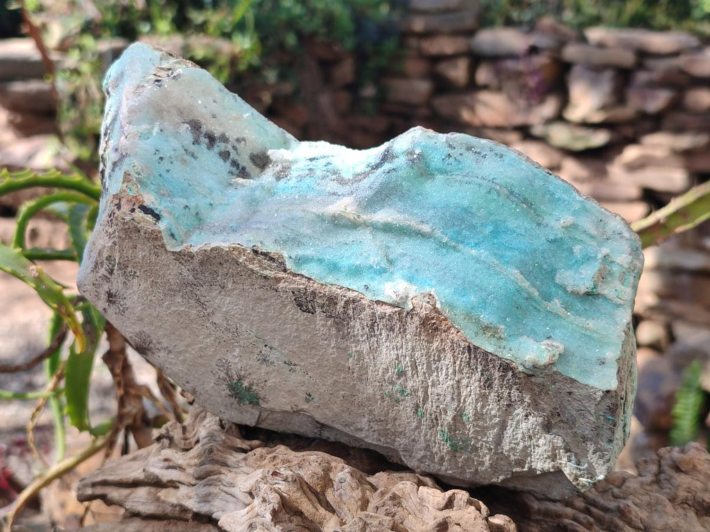 Natural Large Drusy Coated Chrysocolla Specimen with Dendrites and Malachite x 1 From Lupoto Mine, Congo - Toprock Gemstones and Minerals 