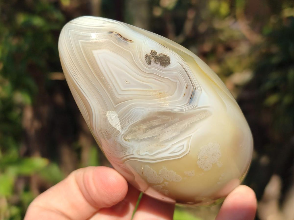Polished Mixed Agate Standing Display Pieces x 4 From Madagascar - Toprock Gemstones and Minerals 