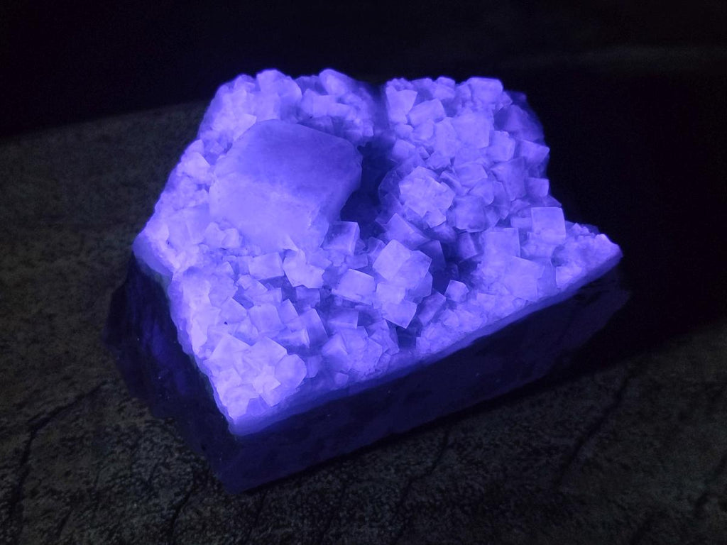 Natural Green Cubic Fluorite Specimens x 6 From Mandrosonoro, Madagascar - Toprock Gemstones and Minerals 