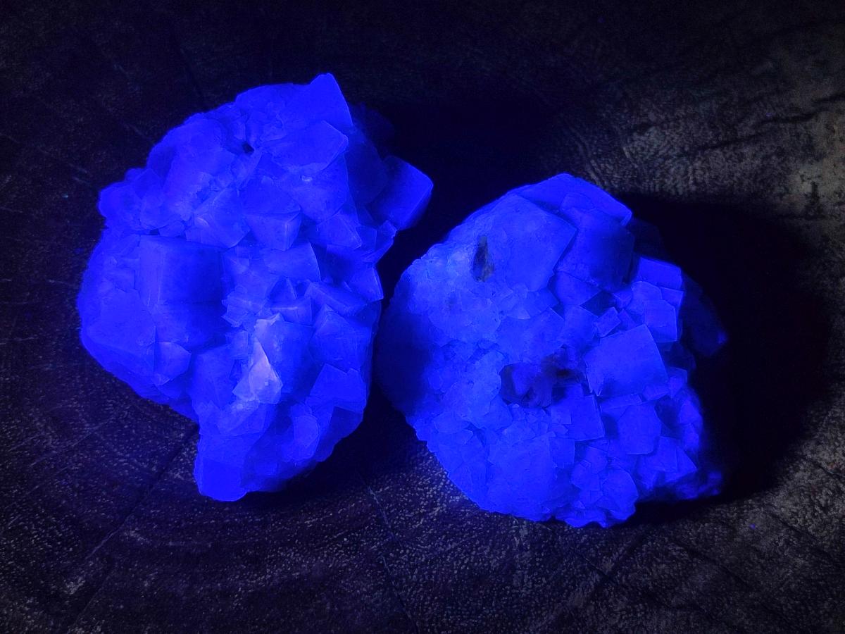 Natural Green Cubic Fluorite Specimens x 6 From Mandrosonoro, Madagascar - Toprock Gemstones and Minerals 