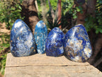 Polished Dumortierite Standing Display Pieces x 6 From Madagascar - Toprock Gemstones and Minerals 