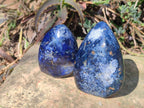 Polished Dumortierite Standing Display Pieces x 6 From Madagascar - Toprock Gemstones and Minerals 