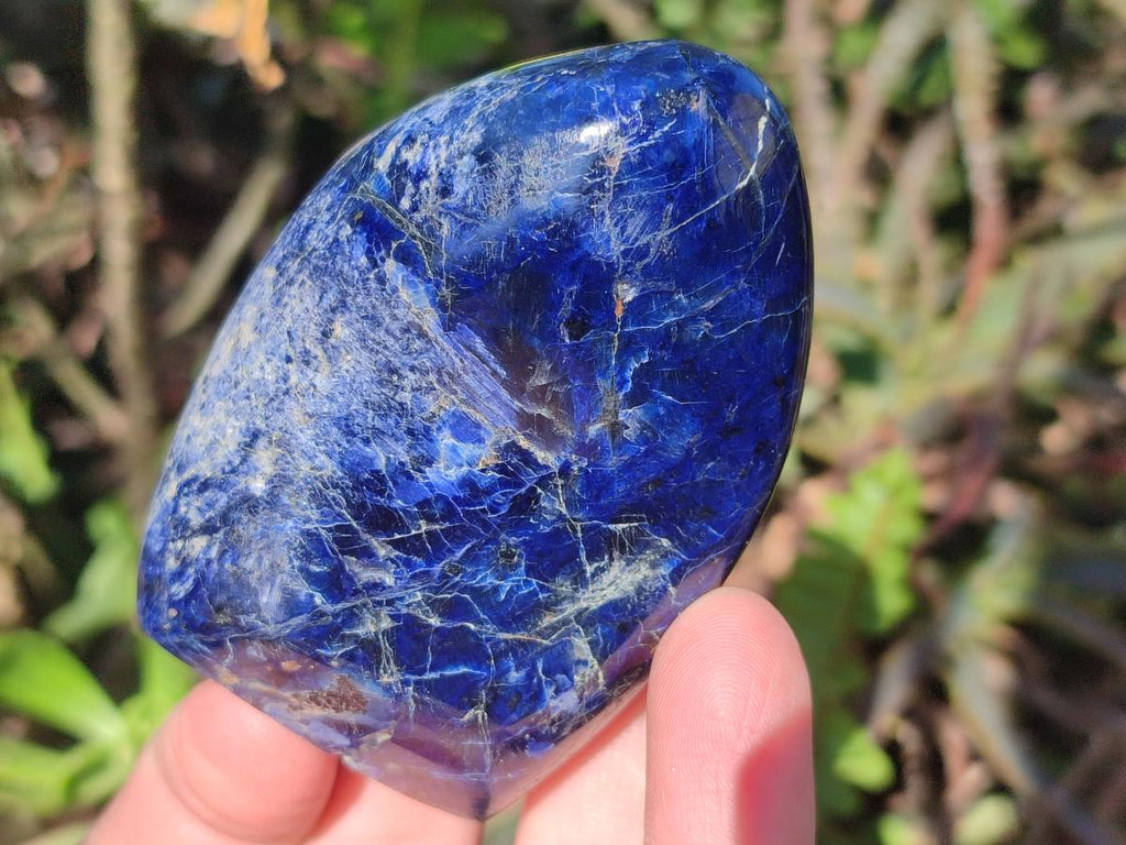 Polished Dumortierite Standing Display Pieces x 6 From Madagascar - Toprock Gemstones and Minerals 