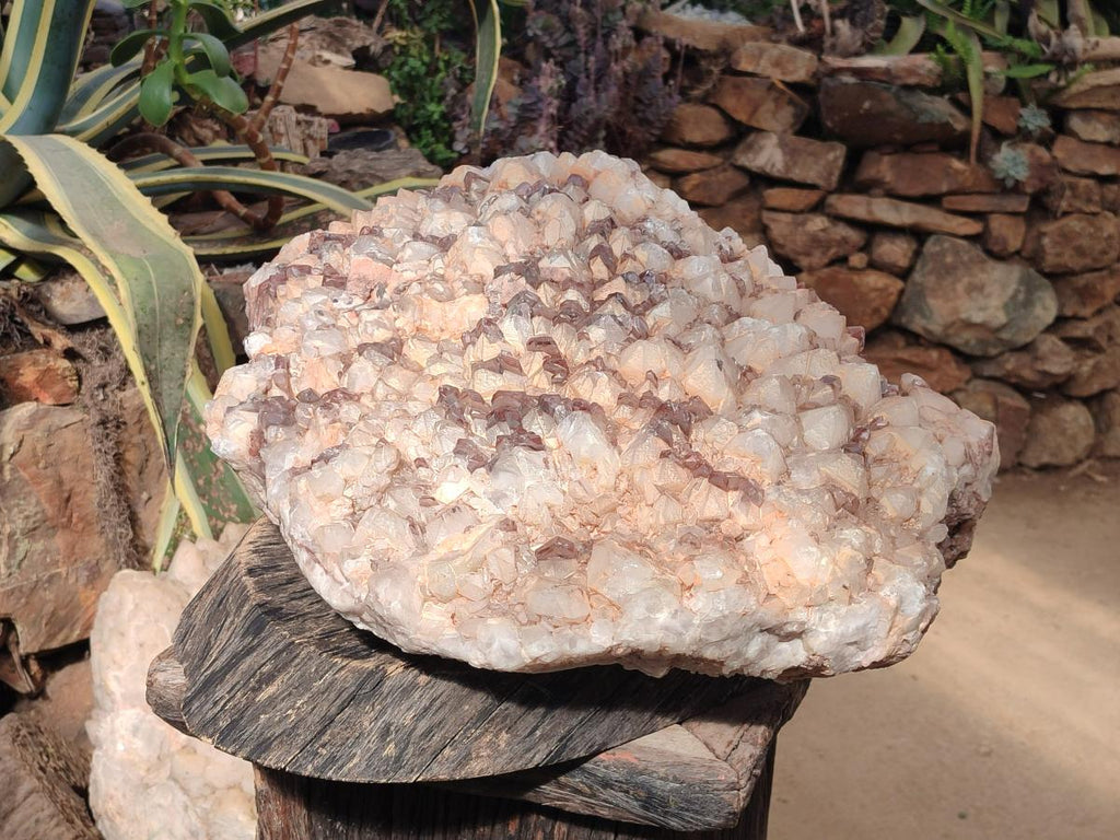 Natural XXL Red Hematoid and White Quartz Crystal Cluster x 1 From Orange River, South Africa - Toprock Gemstones and Minerals 