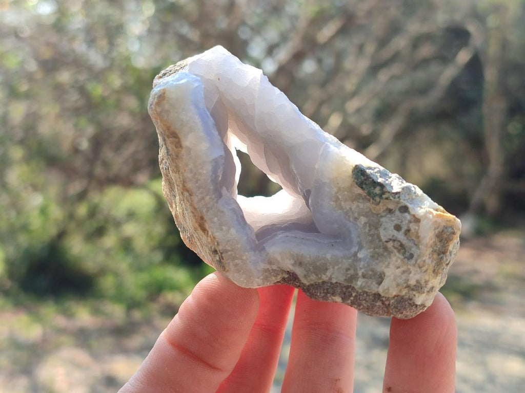Natural Blue Lace Agate Geode Specimens x 29 From Nsanje, Malawi - Toprock Gemstones and Minerals 