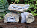 Natural Blue Lace Agate Geode Specimens x 29 From Nsanje, Malawi - Toprock Gemstones and Minerals 