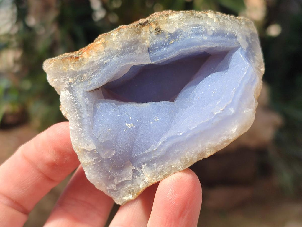 Natural Blue Lace Agate Geode Specimens x 29 From Nsanje, Malawi - Toprock Gemstones and Minerals 