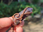 Hand Made Mixed Stone Copper Wire Wrapped Necklaces x 6 From South Africa - Toprock Gemstones and Minerals 