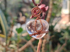 Hand Made Mixed Stone Copper Wire Wrapped Necklaces x 6 From South Africa - Toprock Gemstones and Minerals 