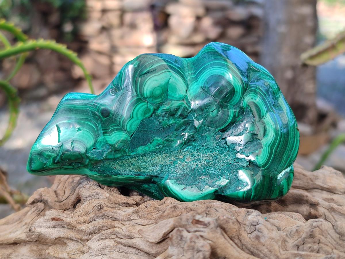 Polished Malacolla Free Forms x 3 From Kulukuluku, Congo - Toprock Gemstones and Minerals 
