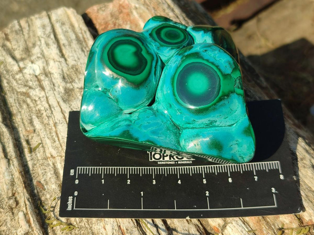 Polished Malacolla Free Forms x 3 From Kulukuluku, Congo - Toprock Gemstones and Minerals 