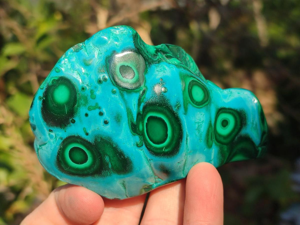 Polished Malacolla Free Forms x 3 From Kulukuluku, Congo - Toprock Gemstones and Minerals 