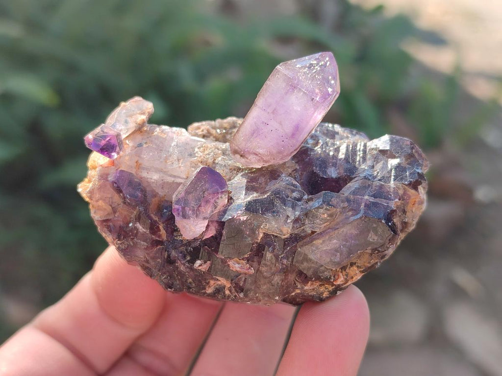 Hand Made Natural Chiredzi Amethyst Conglomerate Specimens x 6 From Chiredzi, Zimbabwe - Toprock Gemstones and Minerals 