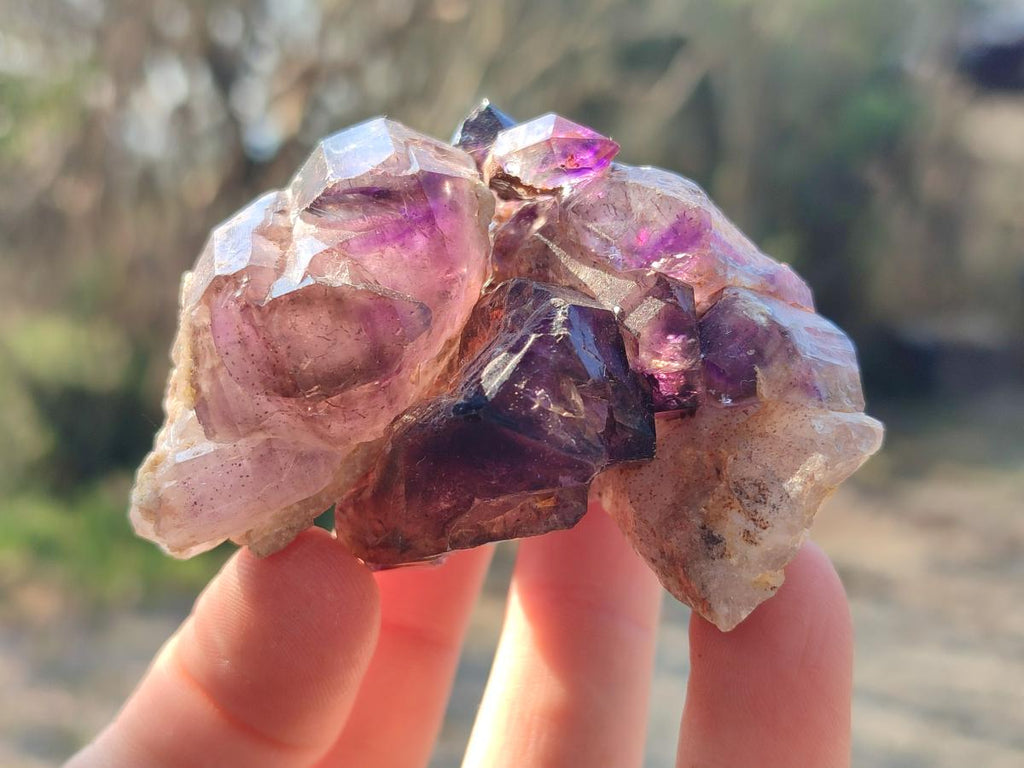 Hand Made Natural Chiredzi Amethyst Conglomerate Specimens x 6 From Chiredzi, Zimbabwe - Toprock Gemstones and Minerals 