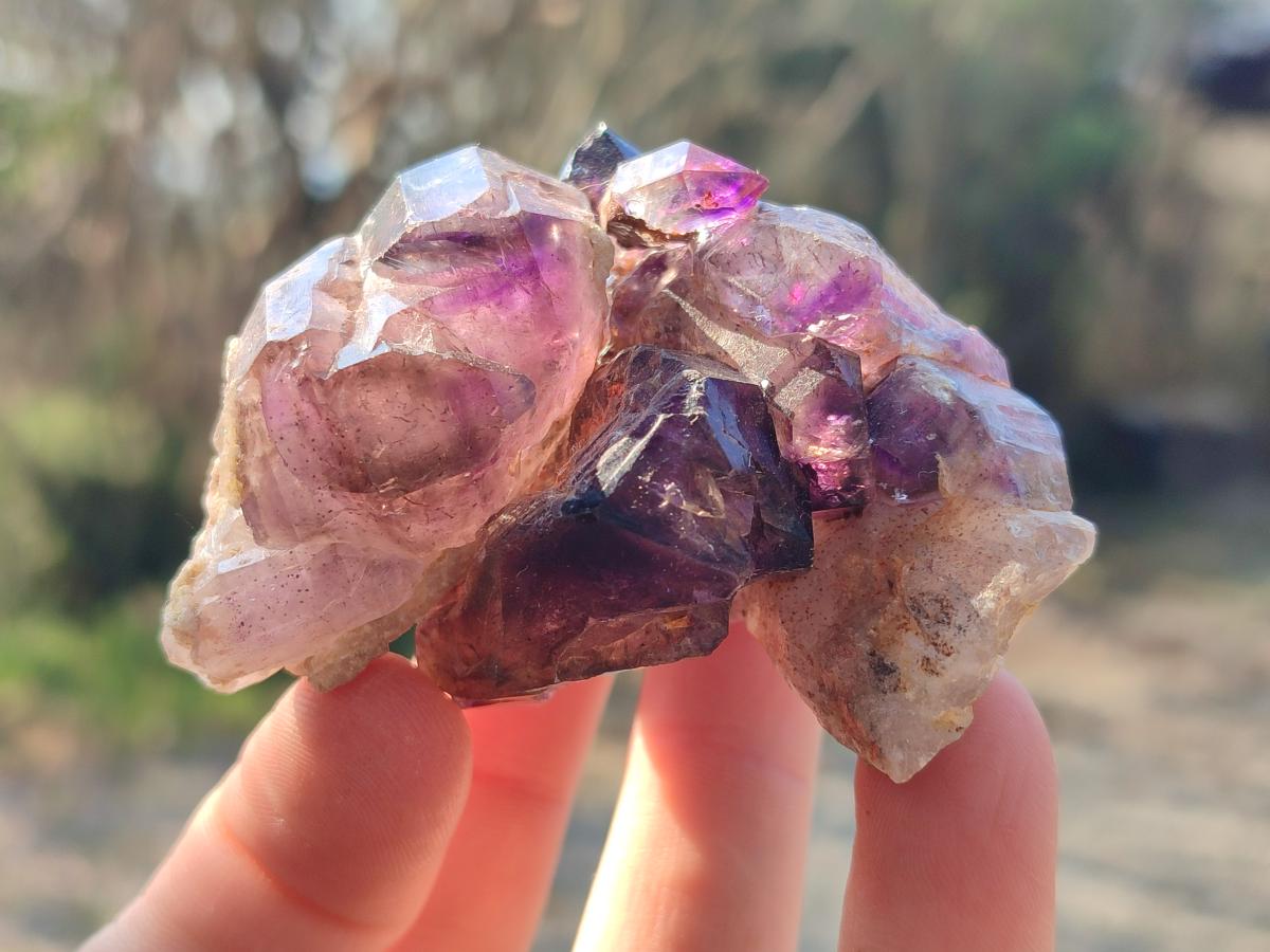 Hand Made Natural Chiredzi Amethyst Conglomerate Specimens x 6 From Chiredzi, Zimbabwe - Toprock Gemstones and Minerals 