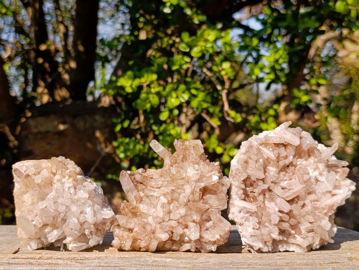 Natural Malagasy Quartz Clusters x 12 From Madagascar - Toprock Gemstones and Minerals 