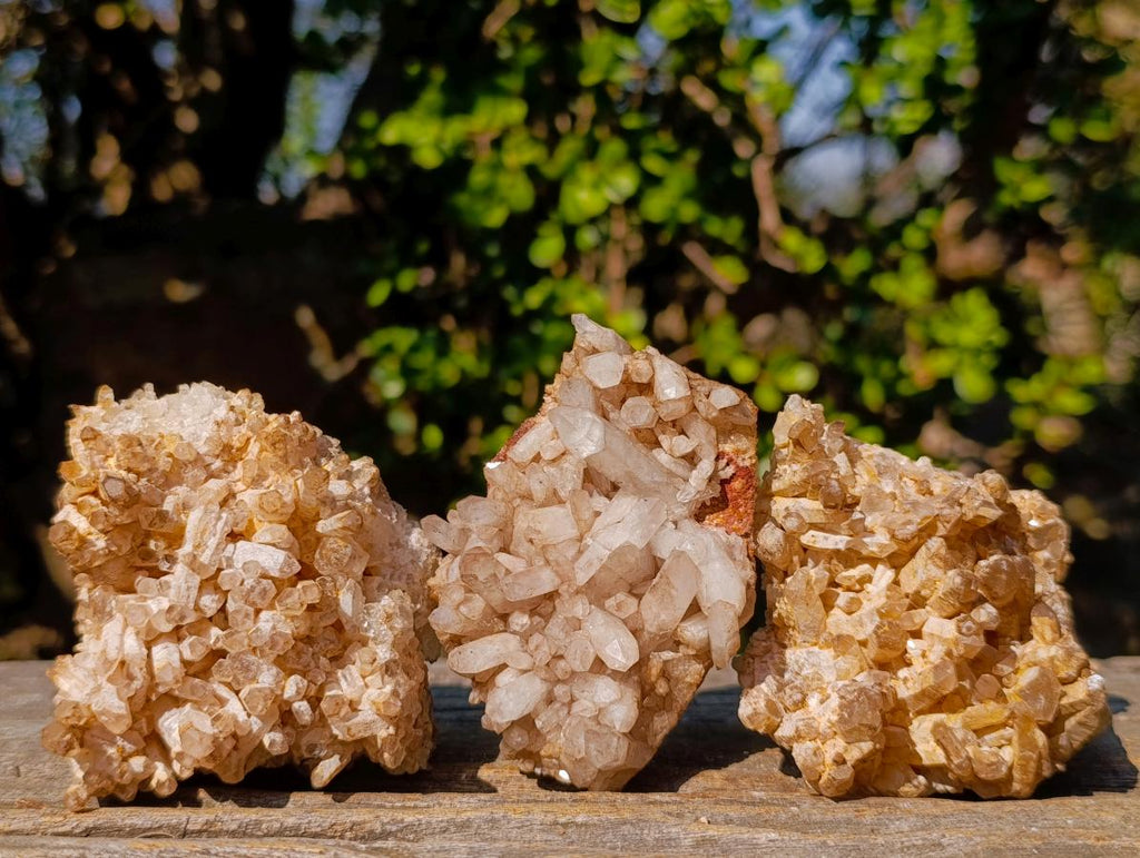 Natural Malagasy Quartz Clusters x 12 From Madagascar - Toprock Gemstones and Minerals 